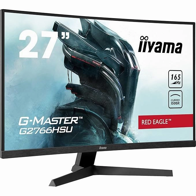 iiyama G-Master Curved 1500R 27 Inch VA LCD, 2 x HDMI, 1 x DisplayPort, USB x 2, 2 x 2W Speaker G2766HSU-B1