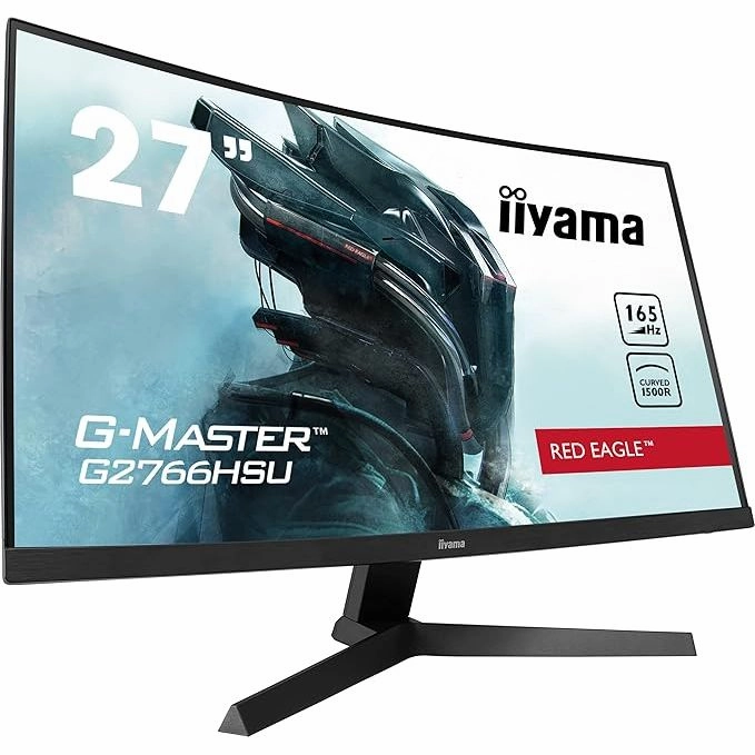 iiyama G-Master Curved 1500R 27 Inch VA LCD, 2 x HDMI, 1 x DisplayPort, USB x 2, 2 x 2W Speaker G2766HSU-B1