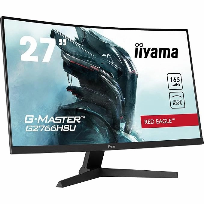iiyama G-Master Curved 1500R 27 Inch VA LCD, 2 x HDMI, 1 x DisplayPort, USB x 2, 2 x 2W Speaker G2766HSU-B1