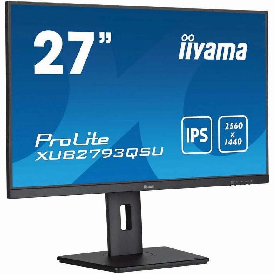 iiyama XUB2793QSU-B7 27" IPS Monitor C QHD 1440p, 100Hz, 1ms, AdaptiveSync, HDMI/DP, USB Hub, Height Adjustable retro game consoles, buy sega console, retro gaming accessories