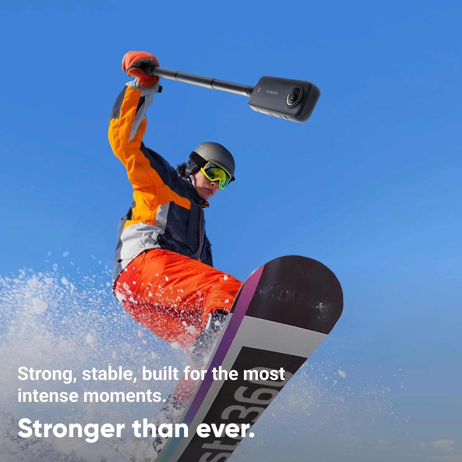 Insta360 114cm Invisible Selfie Stick ?C Compatible with X5, X4, X3