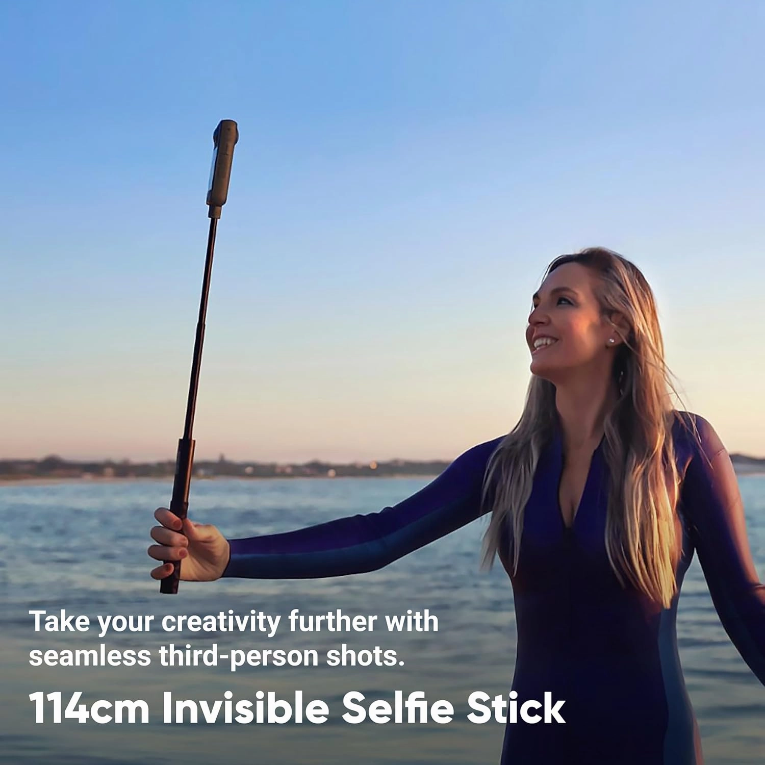Insta360 114cm Invisible Selfie Stick ?C Compatible with X5, X4, X3