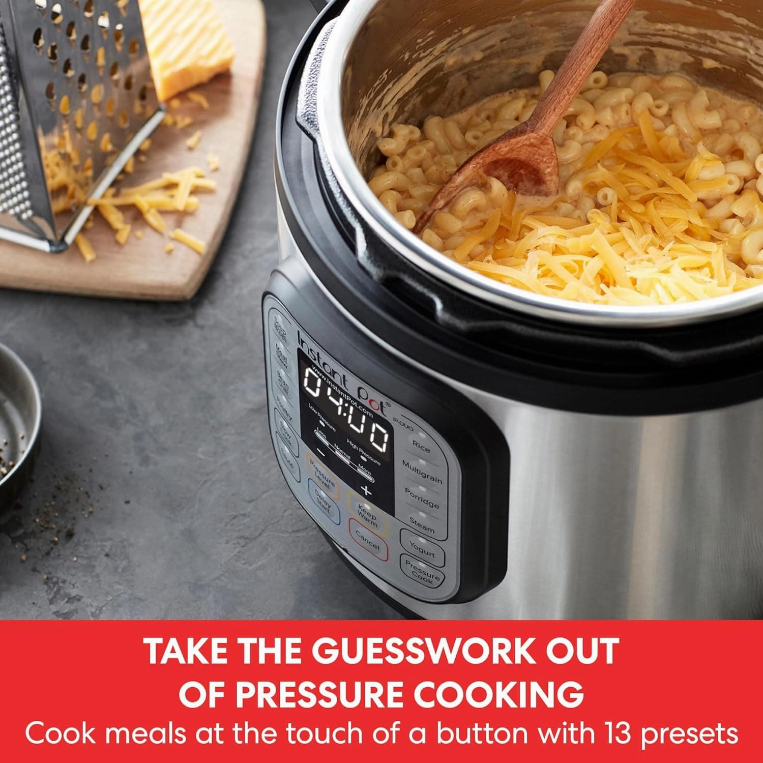 Instant Pot DUO 60 Duo 7-in-1 Smart Cooker, 5.7L - Pressure Cooker, Slow Cooker, Rice Cooker, Saut Pan, Yoghurt Maker, Steamer and Food Warmer, Brushed Stainless Steel