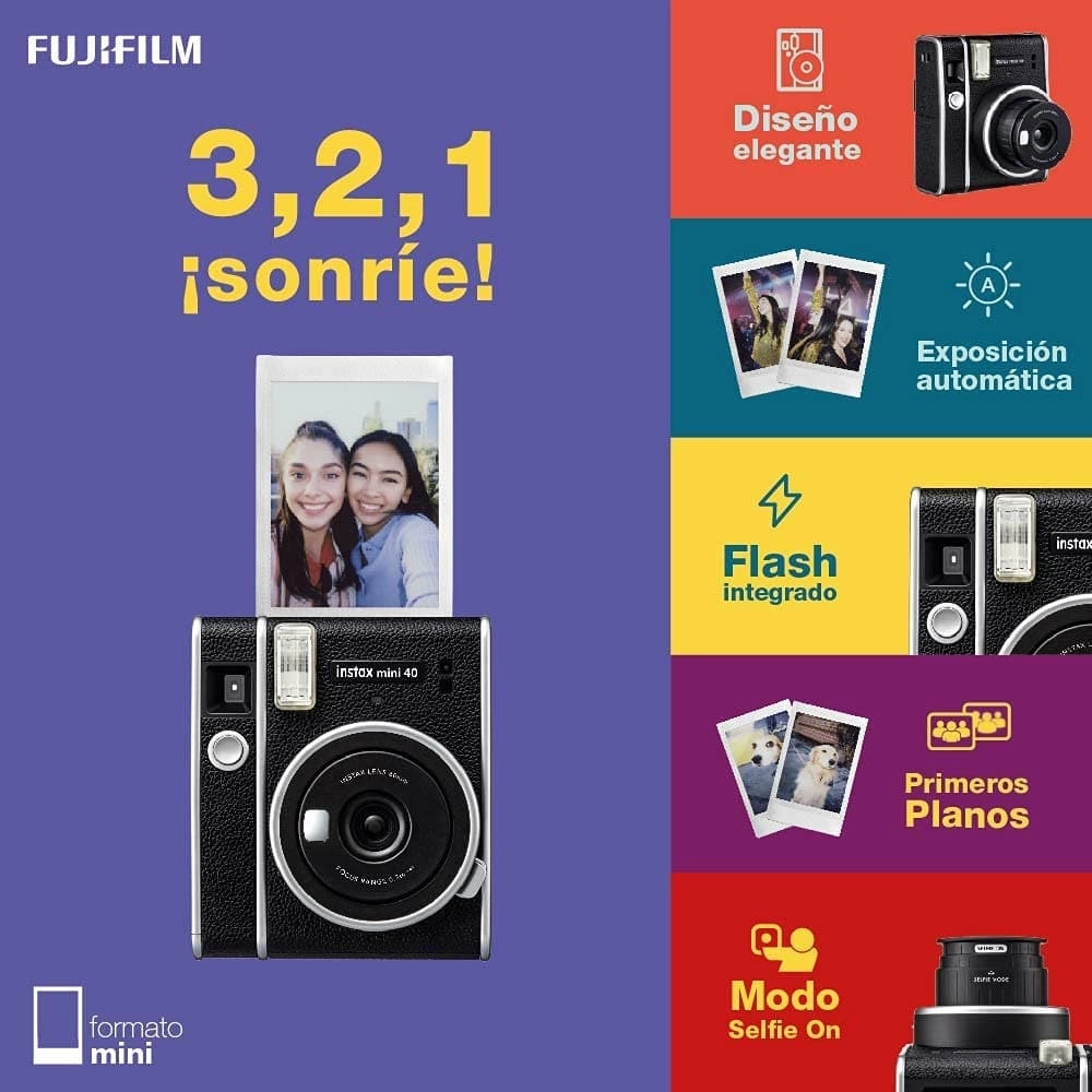 Instax Mini 40 Instant Camera - Black