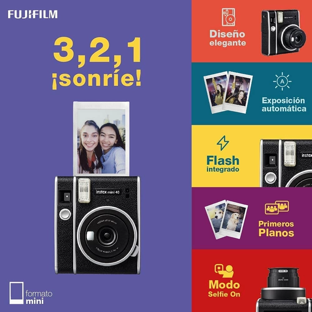 Instax Mini 40 Instant Camera - Black