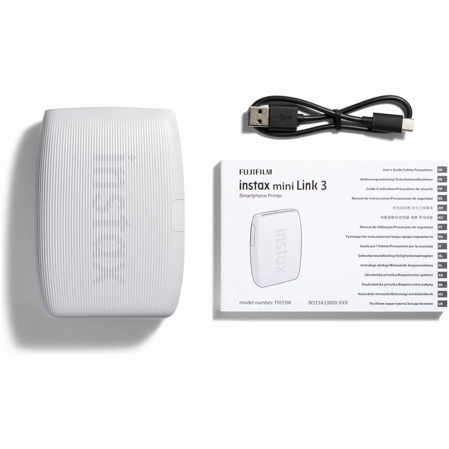 INSTAX mini LINK 3 smartphone photo printer, Clay White