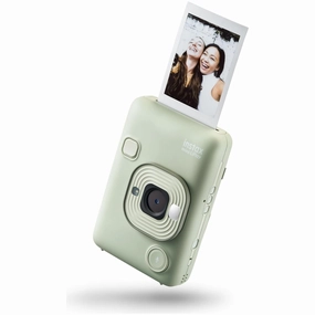 INSTAX Mini LiPlay Hybrid Instant Camera - 2.7" LCD, Micro SD, USB-C Charging, Matcha Green camera and photography, photography gear, professional camera kits