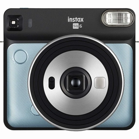 Instax Square SQ6 Instant Camera - Aqua Blue, 5 Shooting Modes, Built-In Flash, Automatic Exposure digital cameras, buy mirrorless camera, compact cameras sale