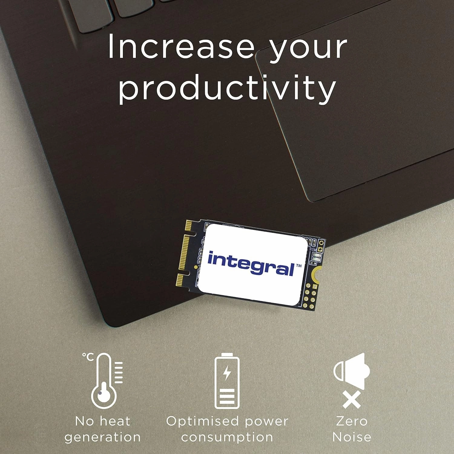 Integral 128GB M.2 SATA III 2242 Internal SSD, up to 480MB/s Read 400MB/s Write