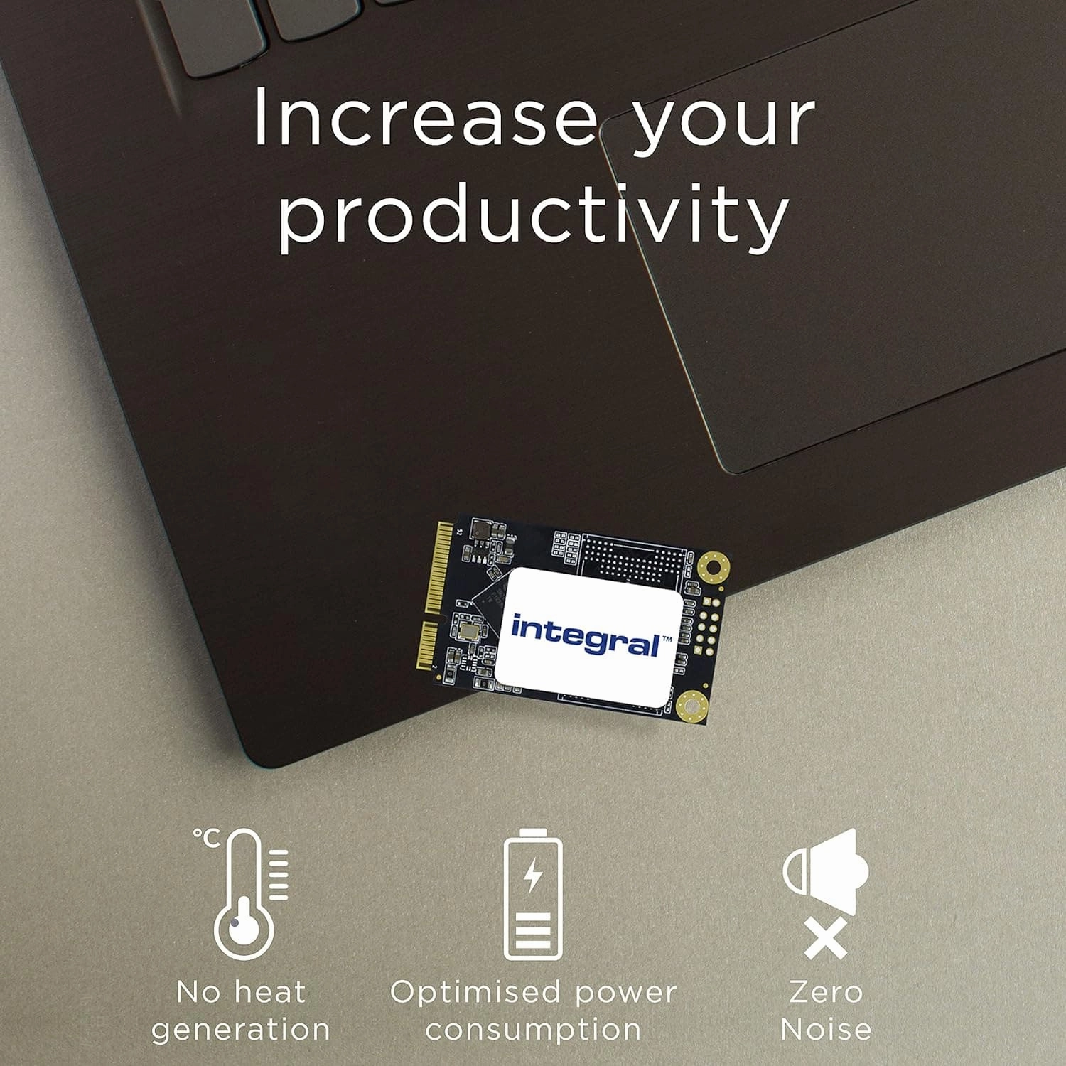 Integral 128GB mSATA Internal SSD for PC and Laptop, up to 480MB/s Read 400MB/s Write