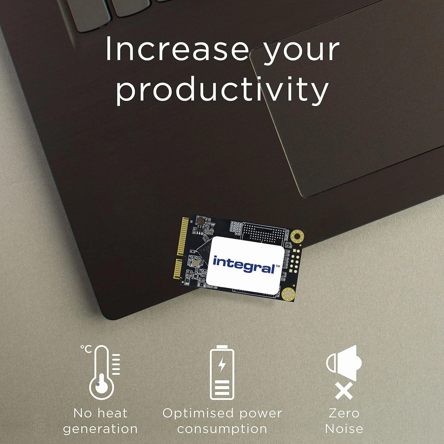 Integral 128GB mSATA Internal SSD for PC and Laptop, up to 480MB/s Read 400MB/s Write