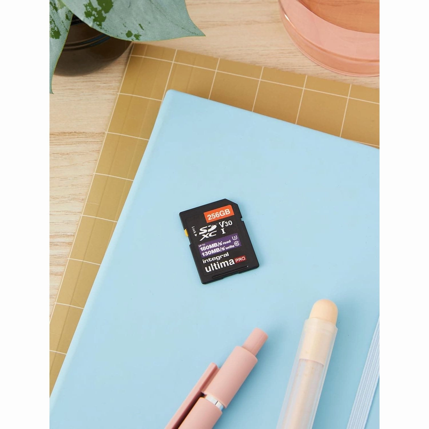 Integral 256GB SD Card 4K Video Read Speed 180MB/s and Write Speed 130MB/s SDXC V30 U3 180-V30 Our Fastest Ever High Speed SD Memory Card