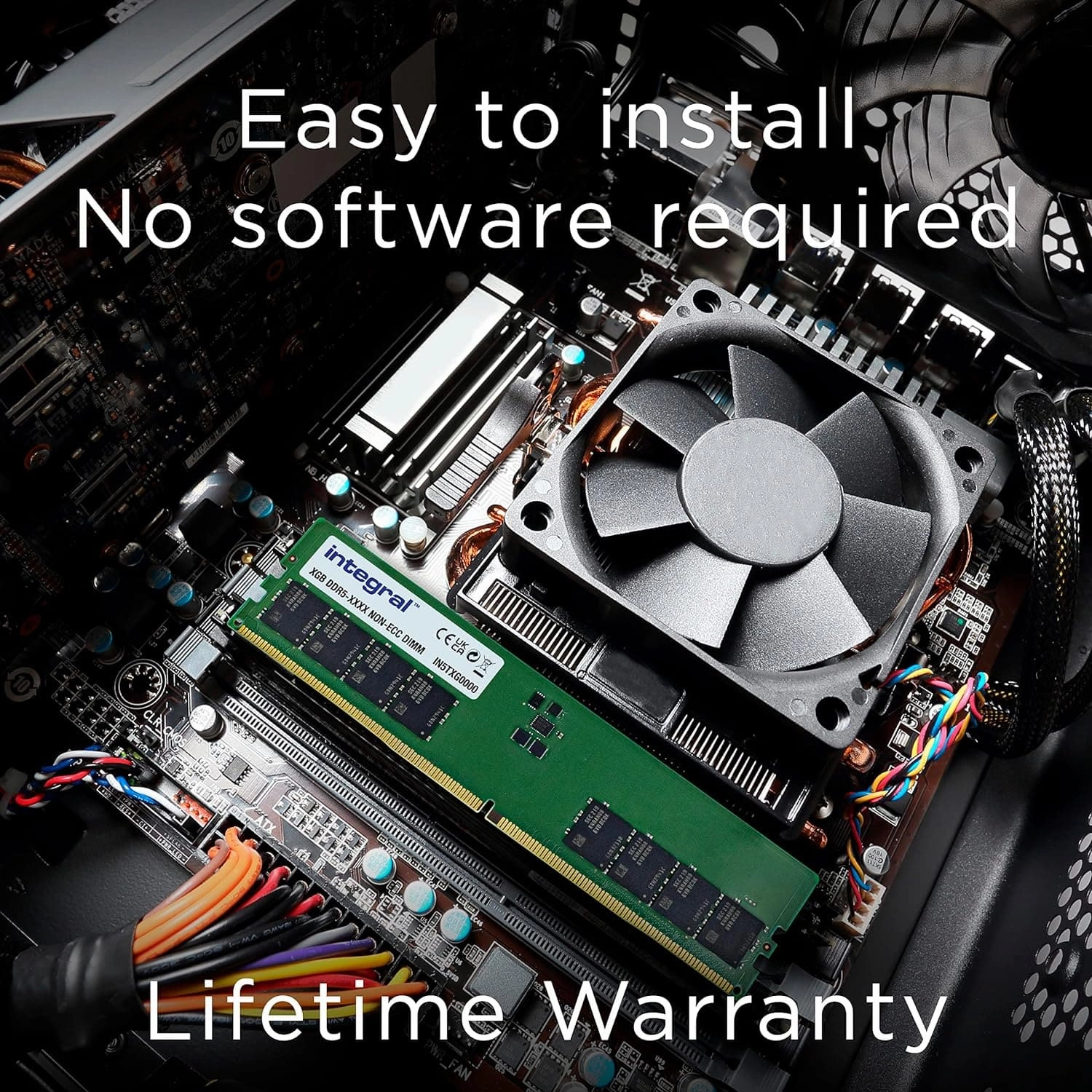 Integral 8GB DDR5 PC DIMM RAM 5600MT/s PC5-44800 CL46 Desktop/Computer Memory Module