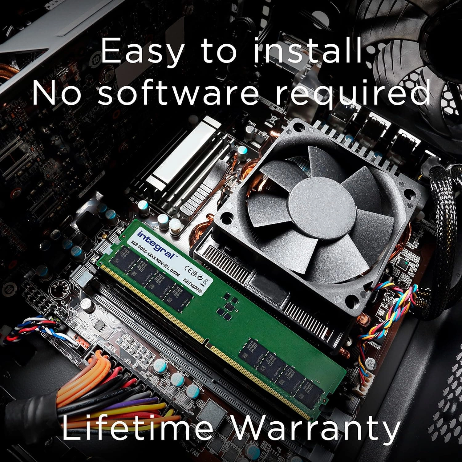 Integral 8GB DDR5 PC DIMM RAM 5600MT/s PC5-44800 CL46 Desktop/Computer Memory Module