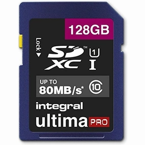 Integral INSDX128G10-80U1 UltimaPro 128 GB Class 10 SDXC Memory Card desktop computers, gaming desktop pc, all in one desktop deals
