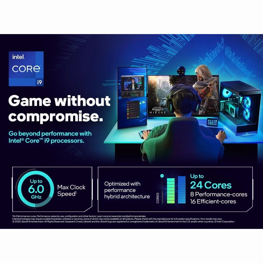 Intel Core? i9-14900KF Desktop Processor 24 cores (8 P-cores   16 E-cores) up to 6.0 GHz