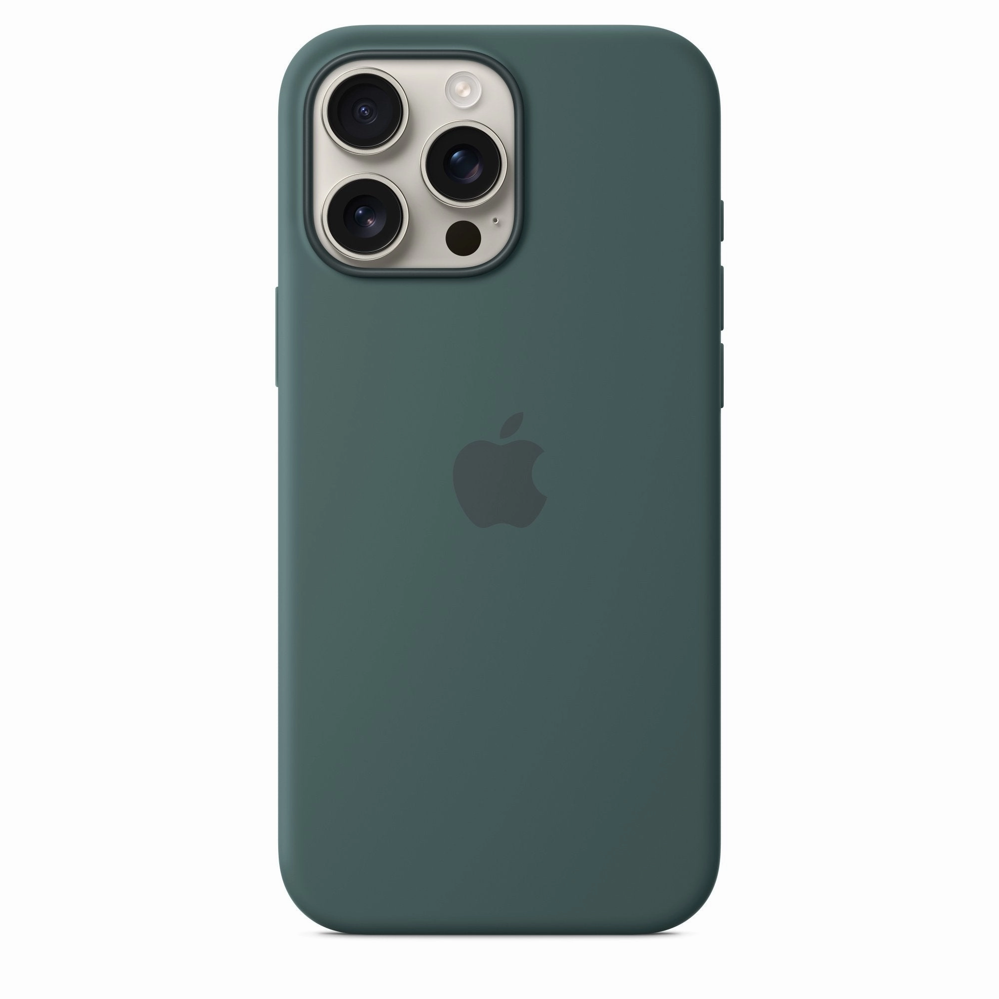 iPhone 16 Pro Max Silicone Case with MagSafe  Lake Green