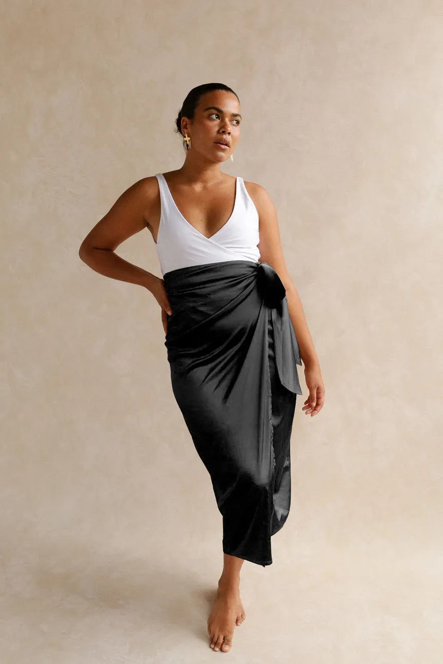 Isla Wrap Skirt - Black