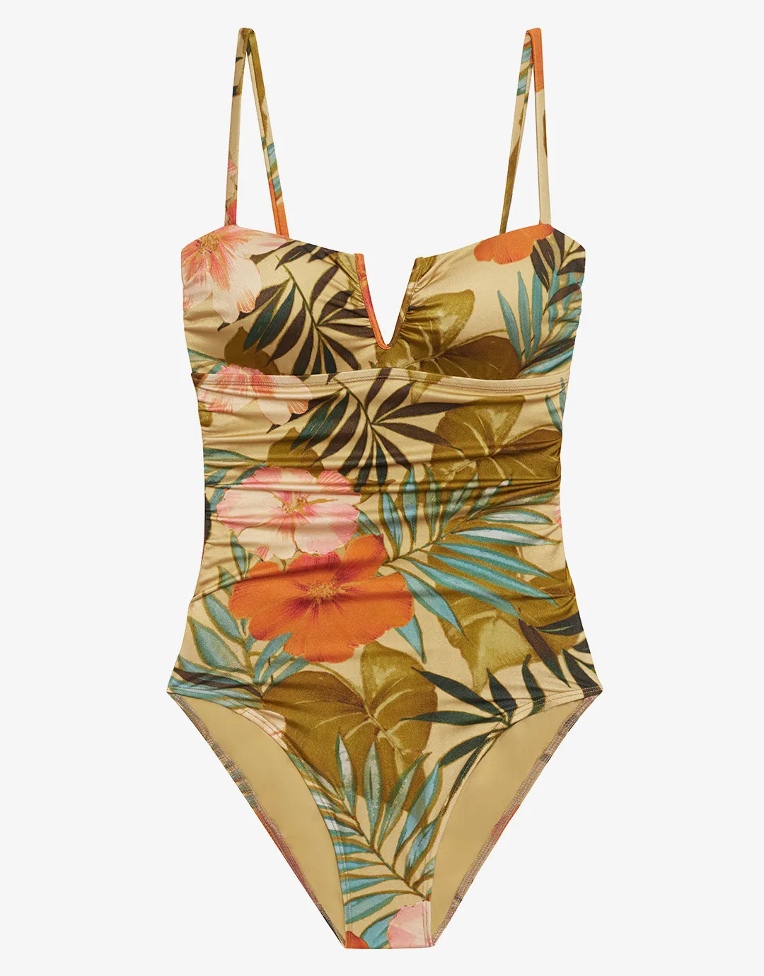 Island Tropical V Wire Swimsuit - Print