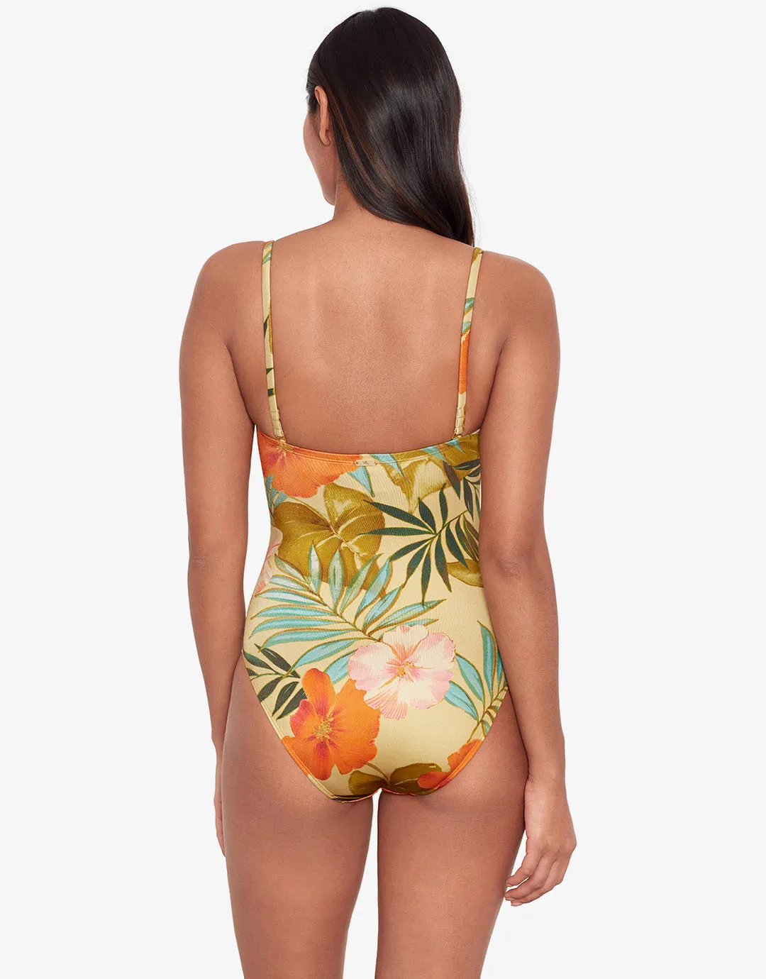 Island Tropical V Wire Swimsuit - Print