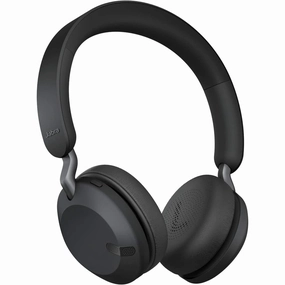 Jabra Elite 45h Wireless On-Ear Headphone - 2 Microphone Call Technology  Titanium Black bluetooth headphones, cheap wireless headphones, headphones with mic