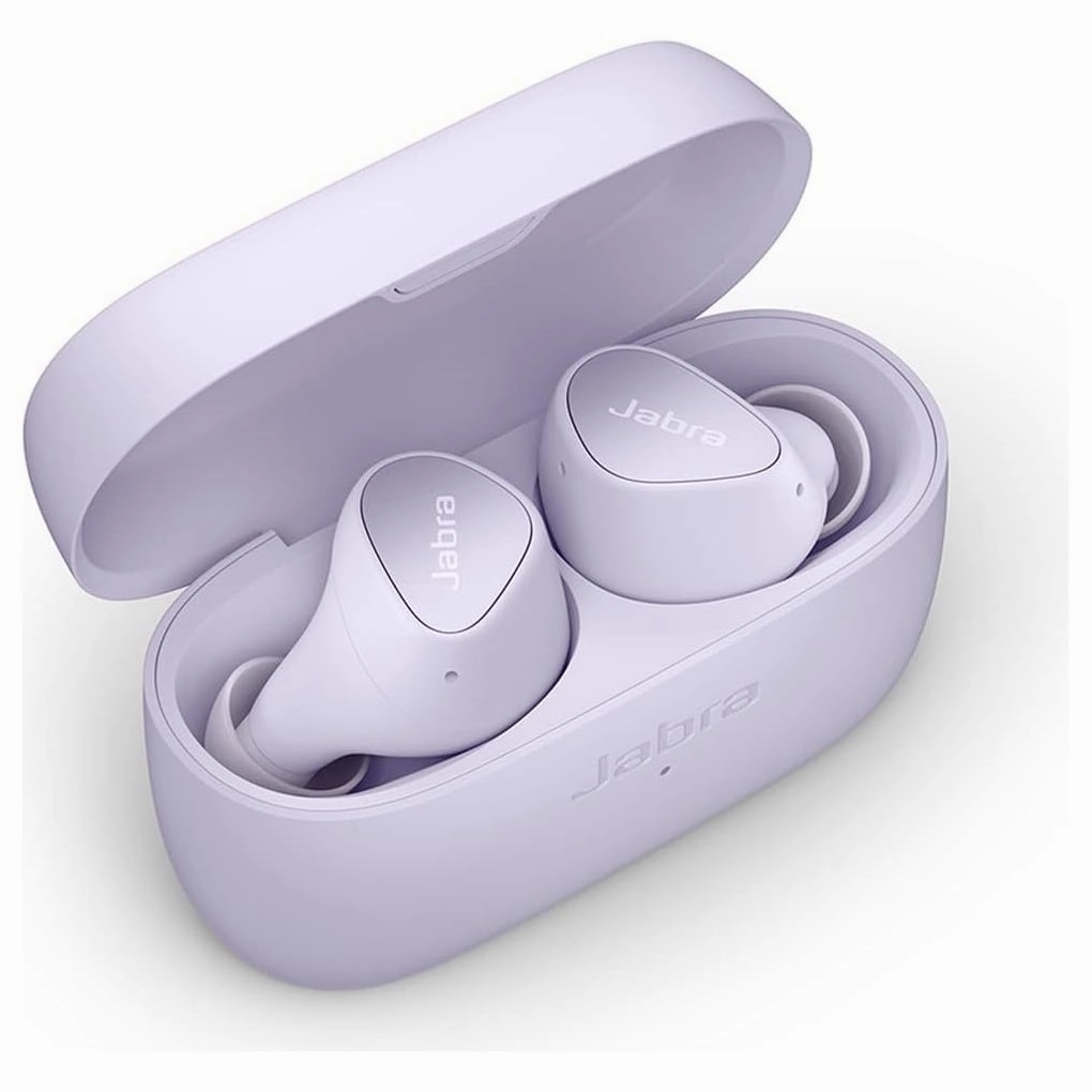 Jabra Elite 4 Wireless Earbuds, Active Noise Cancelling, Discreet and Comfortable Bluetooth Earphones with Spotify Tap Playback, Google Fast Pair, Microsoft Swift Pair and Multipoint - Lilac earbuds and headphones, true wireless earbuds, noise cancelling e