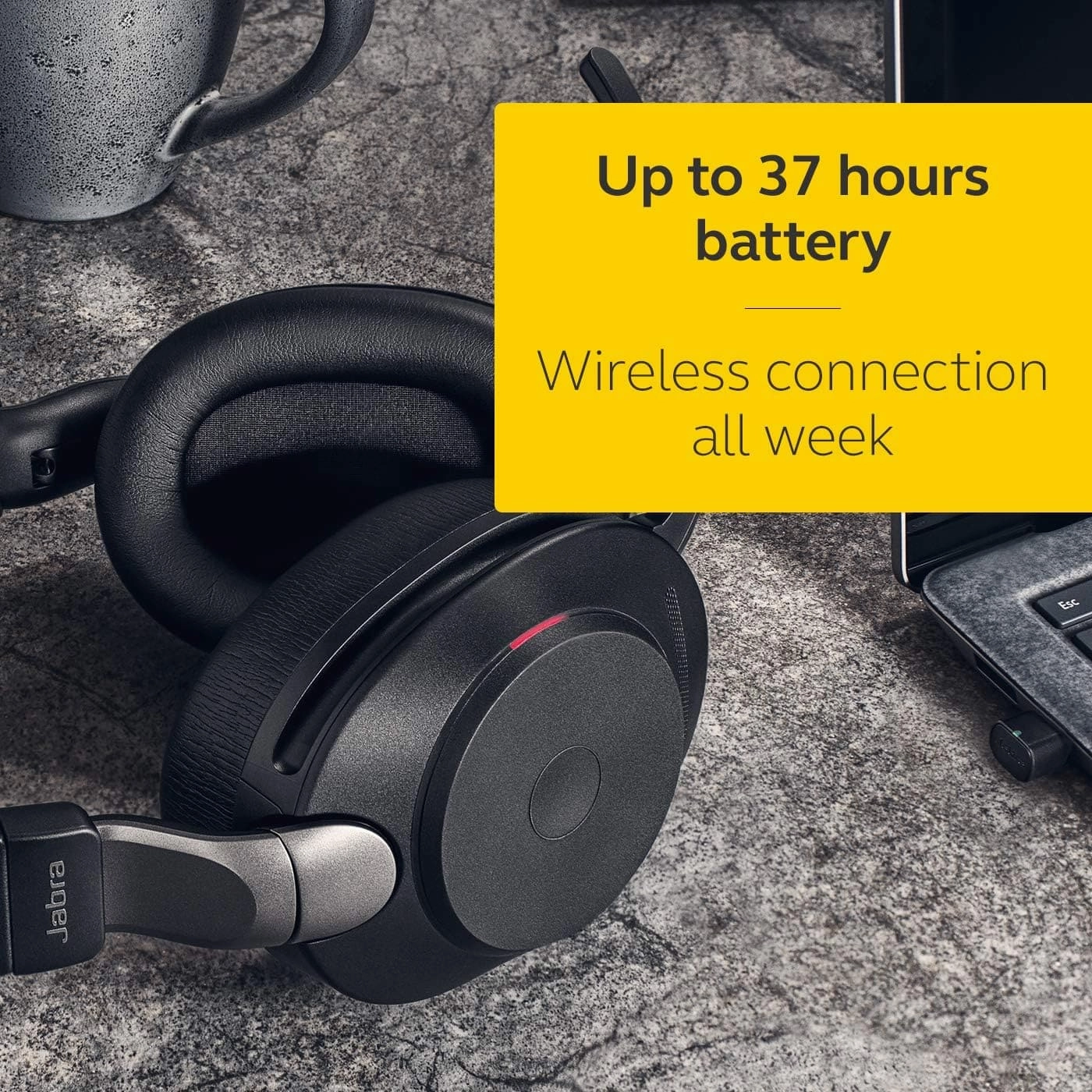Jabra Evolve2 85 Wireless PC Headset  Black