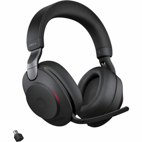 Jabra Evolve2 85 Wireless PC Headset  Black earbuds and headphones, true wireless earbuds, noise cancelling earbuds