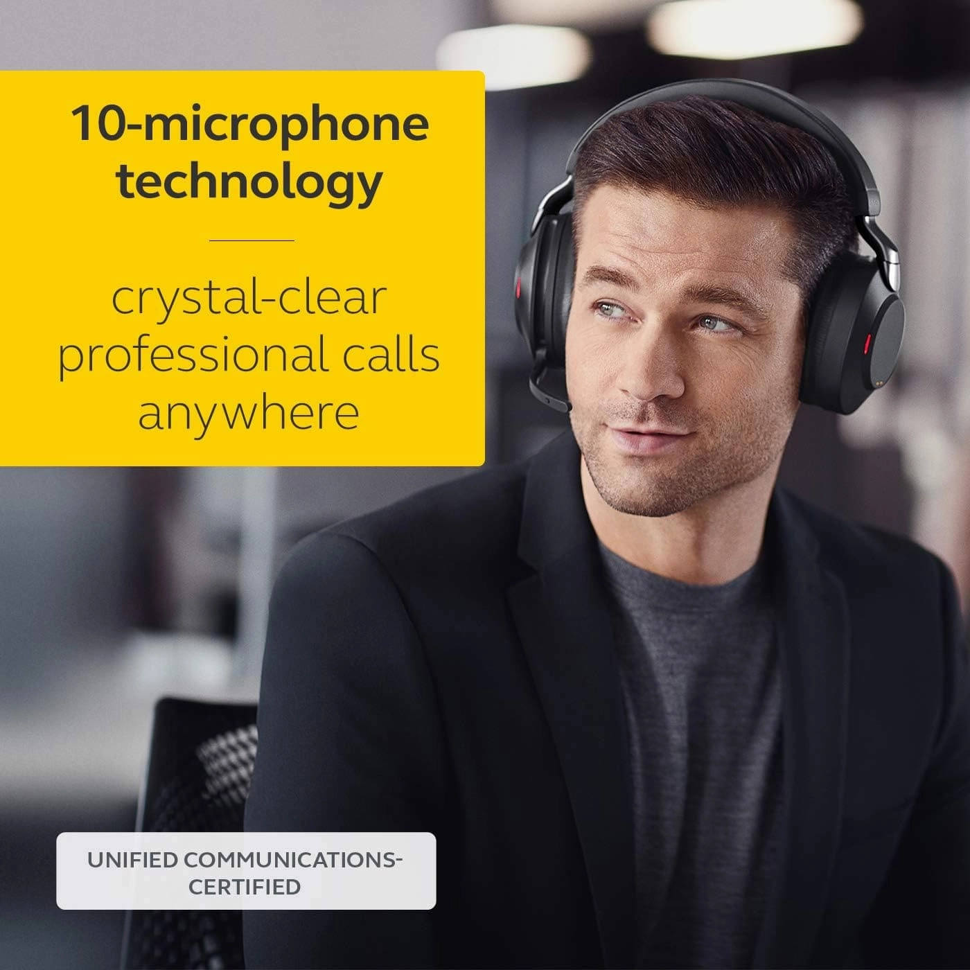 Jabra Evolve2 85 Wireless PC Headset  Black