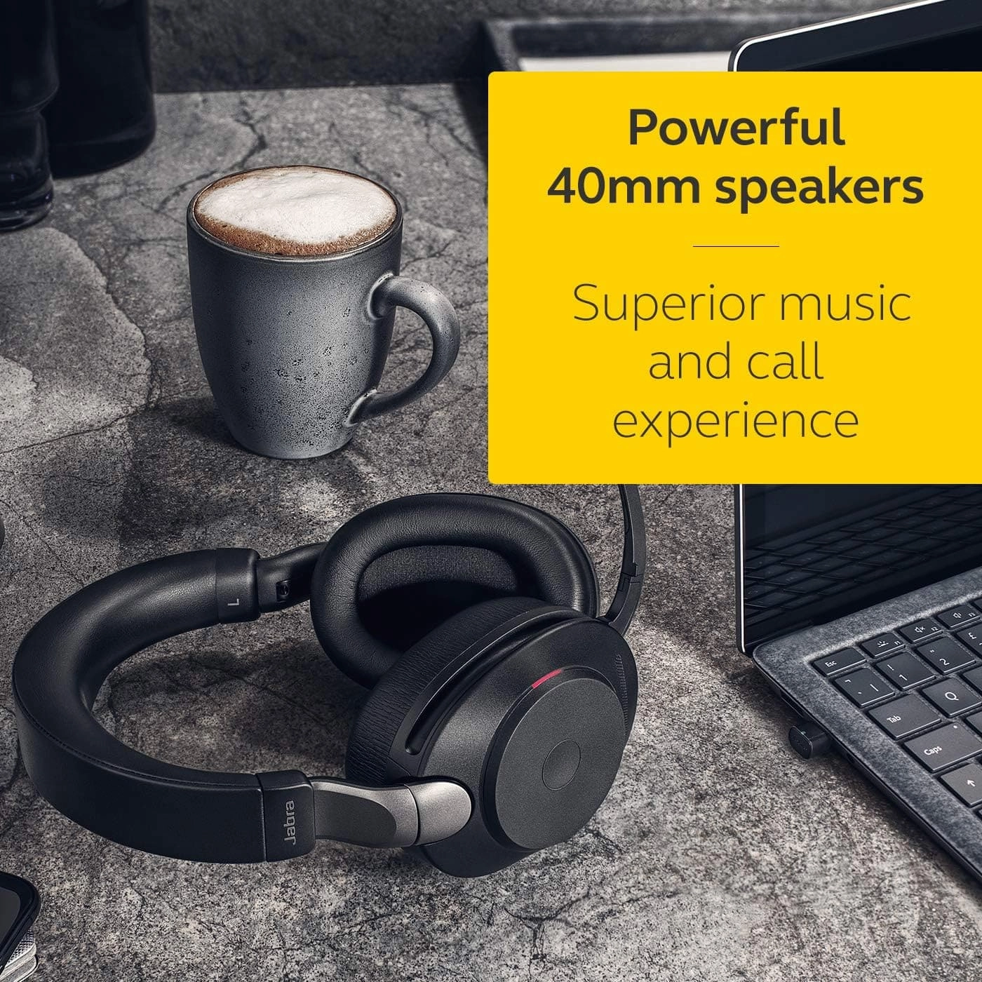 Jabra Evolve2 85 Wireless PC Headset  Black
