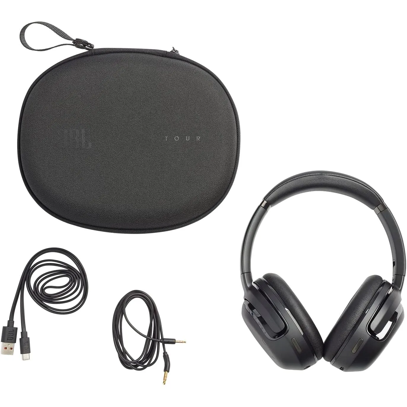 JBL Tour One M2 Wireless Over-Ear Headphones with Noise-Cancelling Technology and up to 50 Hours of Battery Life, Black
