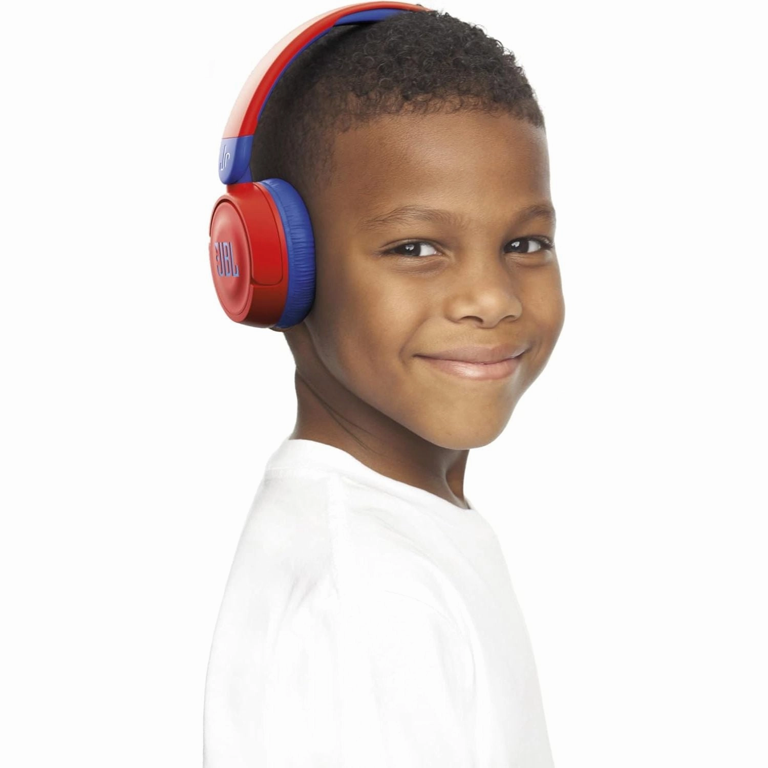 JBL Jr 310BT Kids Wireless Over-Ear Headphones - Bluetooth, Built-In Mic, Blue/Pink