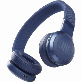 JBL Live 460NC Wireless On-Ear Headphones - Active Noise Cancelling, 50hr Battery, Bluetooth, Blue earbuds and headphones, true wireless earbuds, noise cancelling earbuds