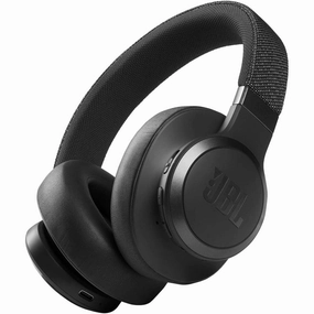 JBL Live 660NC Wireless On-Ear Headphones  Black earbuds and headphones, true wireless earbuds, noise cancelling earbuds