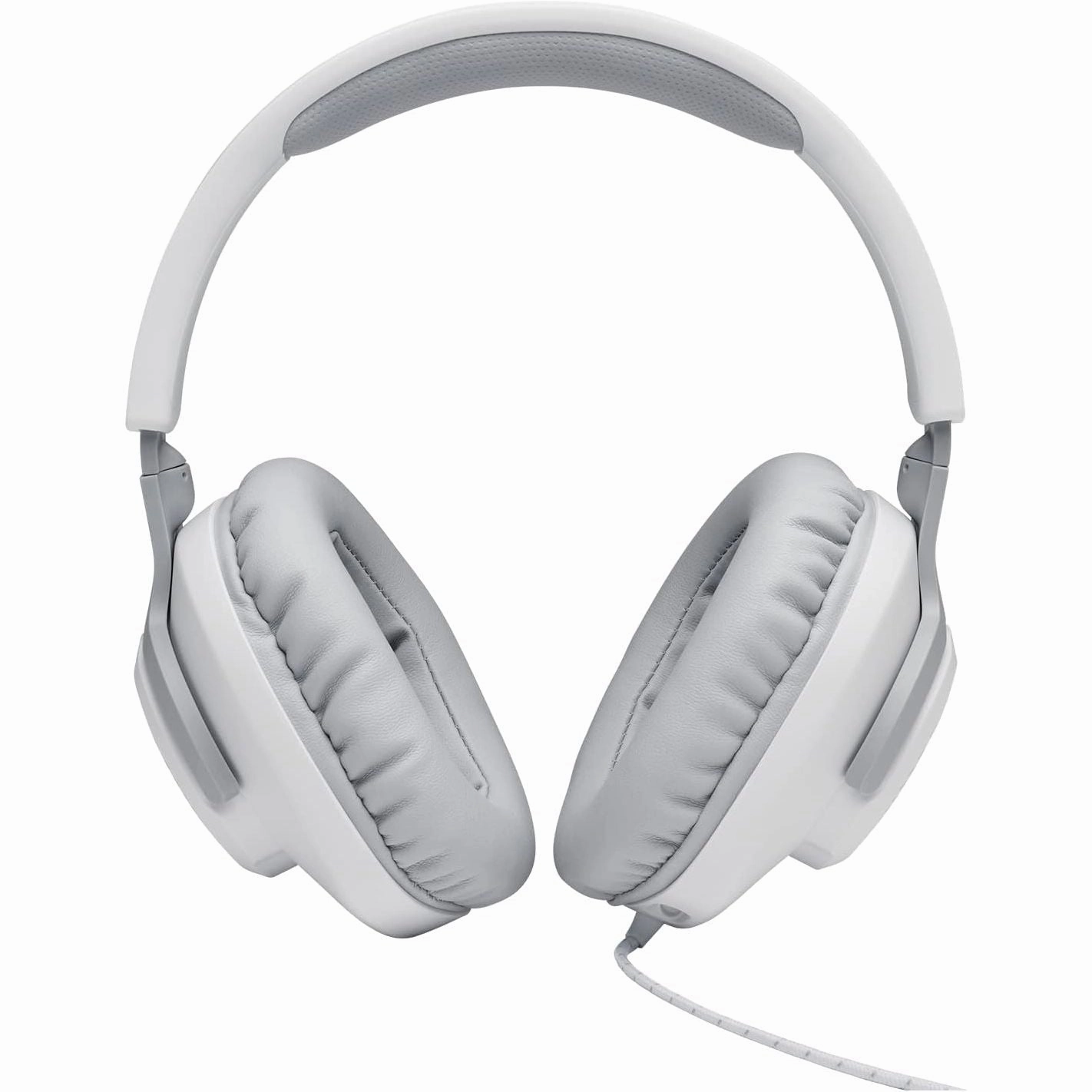 JBL Quantum 100 Wired Gaming Headset, Boom Mic, Multi-Platform Compatible - White