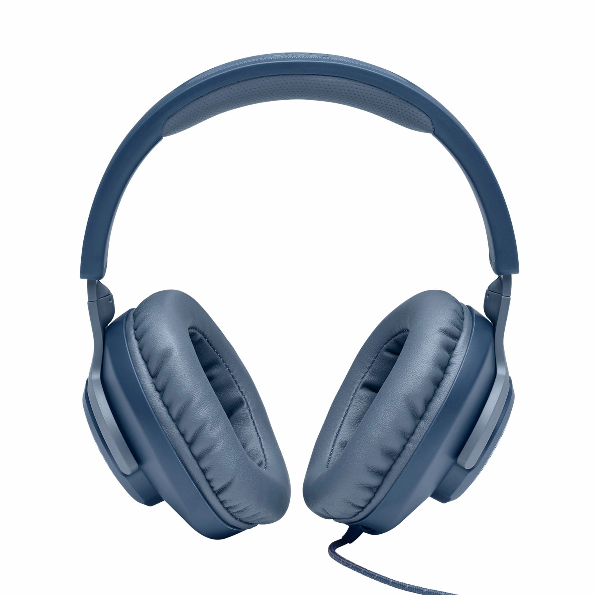 JBL Quantum 100 Wired Over-Ear Gaming Headphone - Flip-up Mic - Memory Foam - Blue