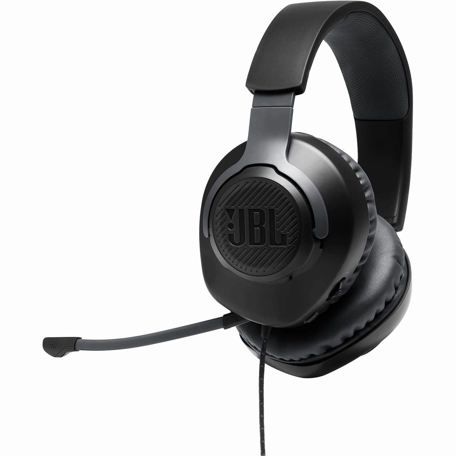 JBL Quantum 100 Wired Over-Ear Gaming Headset with Boom Mic, Multi-Platform Compatible, Black