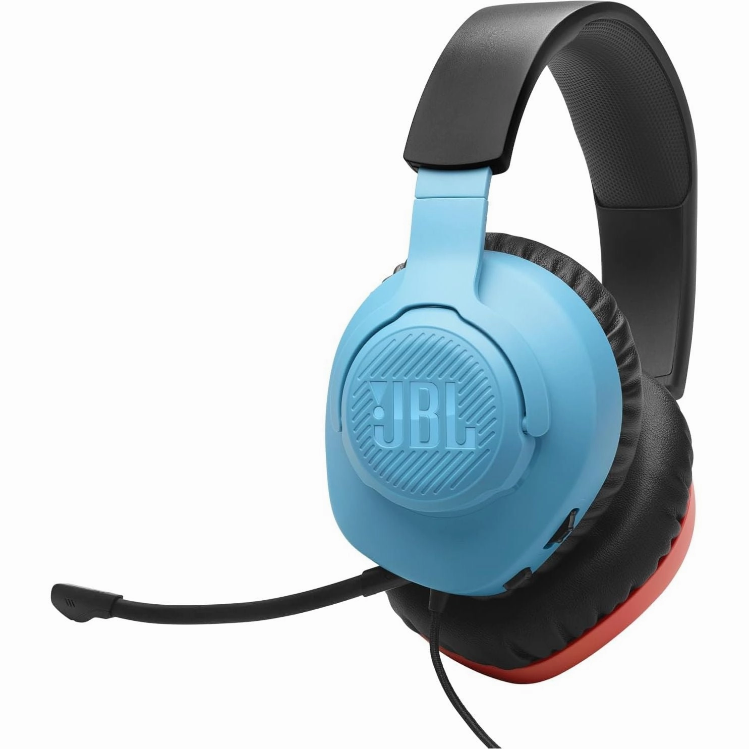 JBL Quantum 100N Wired Gaming Headset - Detachable Mic, QuantumSOUND, Memory Foam, Multi-Platform, Blue/Red buy laptop online, cheap gaming laptop, best business laptops