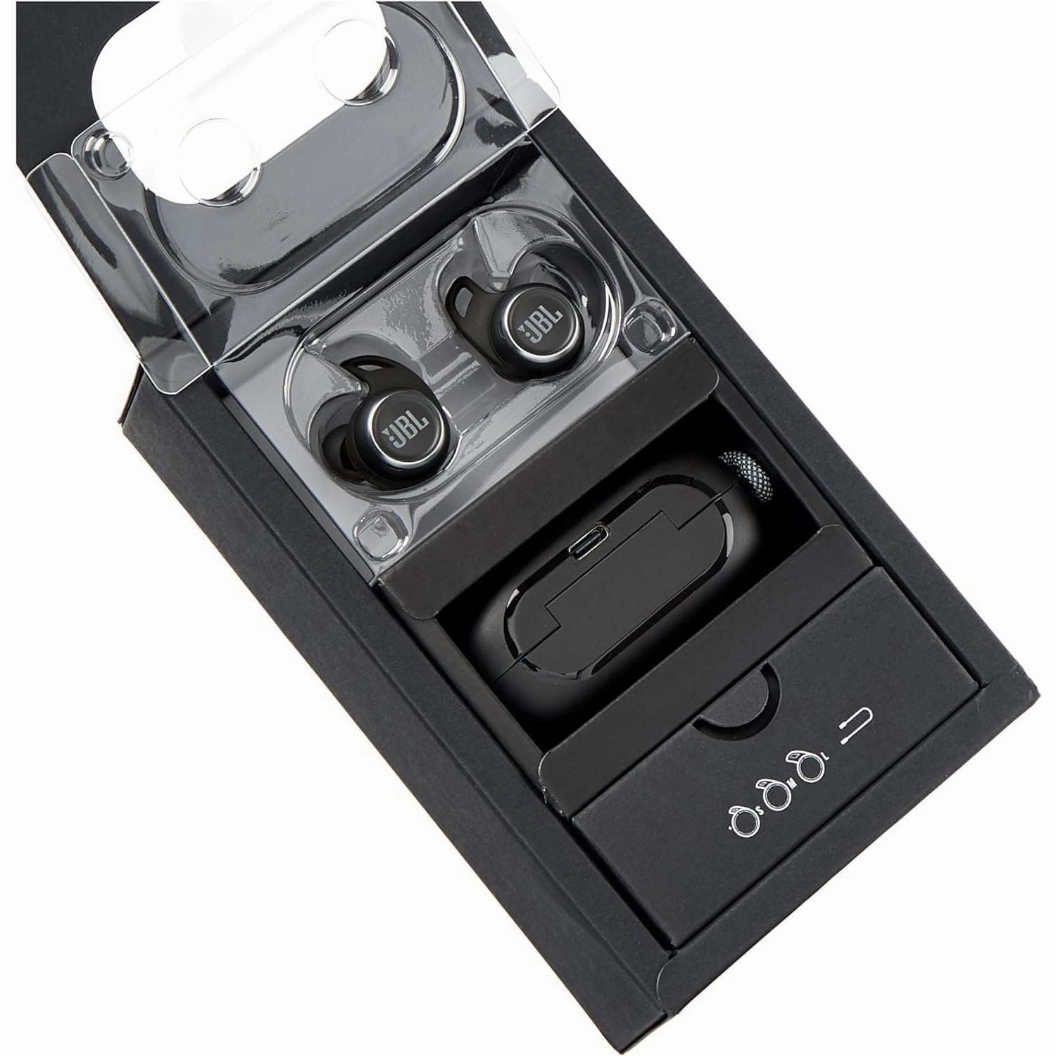 JBL Reflect Aero Wireless Bluetooth Noise-Cancelling Sports Earbuds [Black]