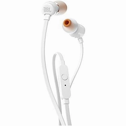 JBL T110 PureBass Headphones - White