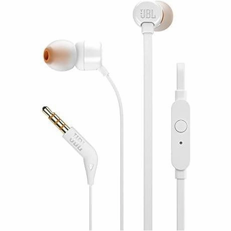JBL T110 PureBass Headphones - White