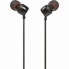 JBL T110 Wired In-Ear Headphones, Pure Bass Sound, Black bluetooth headphones, cheap wireless headphones, headphones with mic