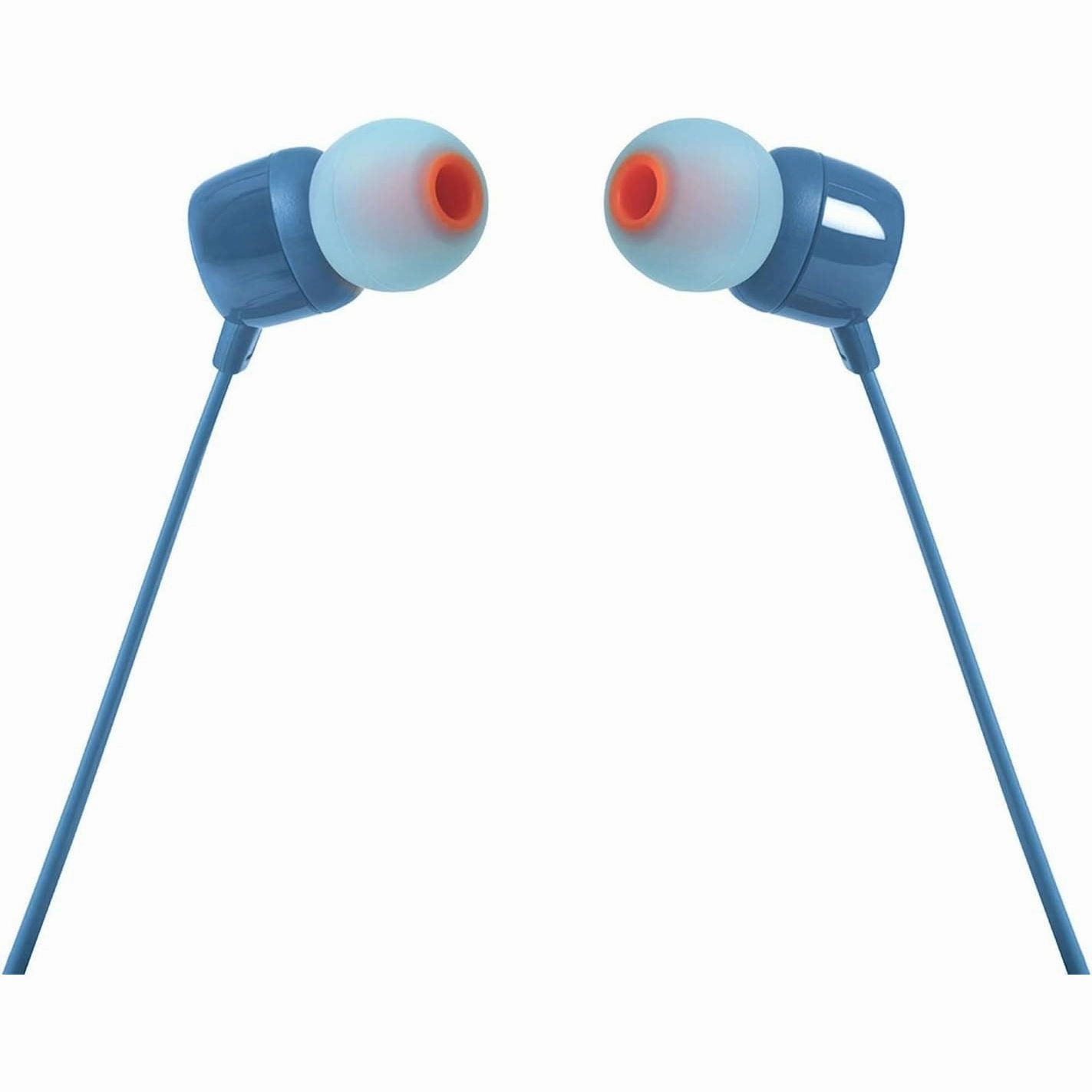 JBL T110 Wired In-Ear Headphones with JBL Pure Bass Sound - Blue