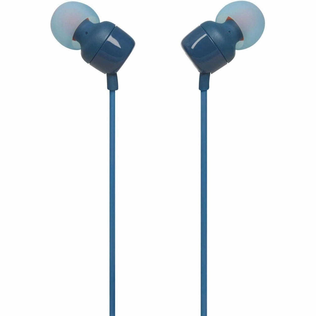 JBL T110 Wired In-Ear Headphones with JBL Pure Bass Sound - Blue