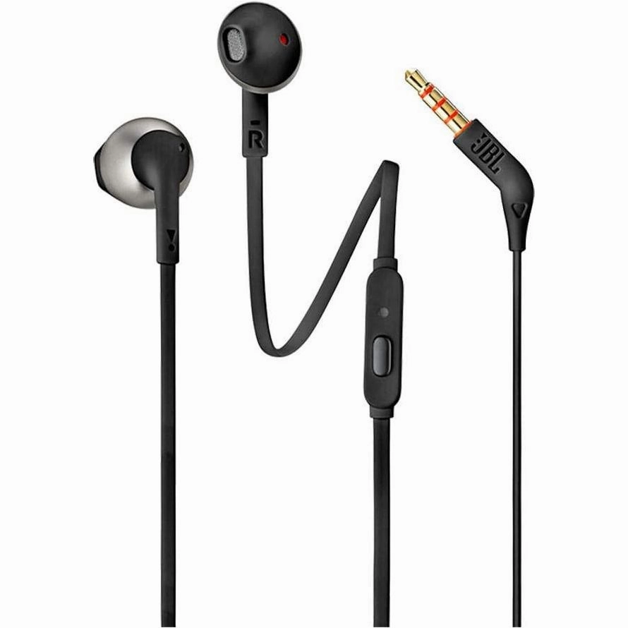 JBL T205 In-Ear Wired Headphones  Binaural, Black