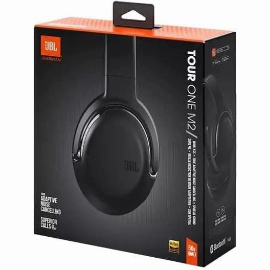 JBL Tour One M2 Wireless Bluetooth Noise-Cancelling Headphones - Black