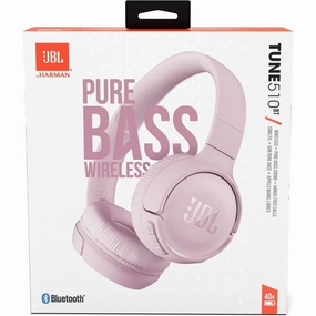 JBL Tune510BT - Wireless on-ear headphones featuring Bluetooth 5.0, up to 40 hours battery life and speed charge, in Rose bluetooth headphones, cheap wireless headphones, headphones with mic