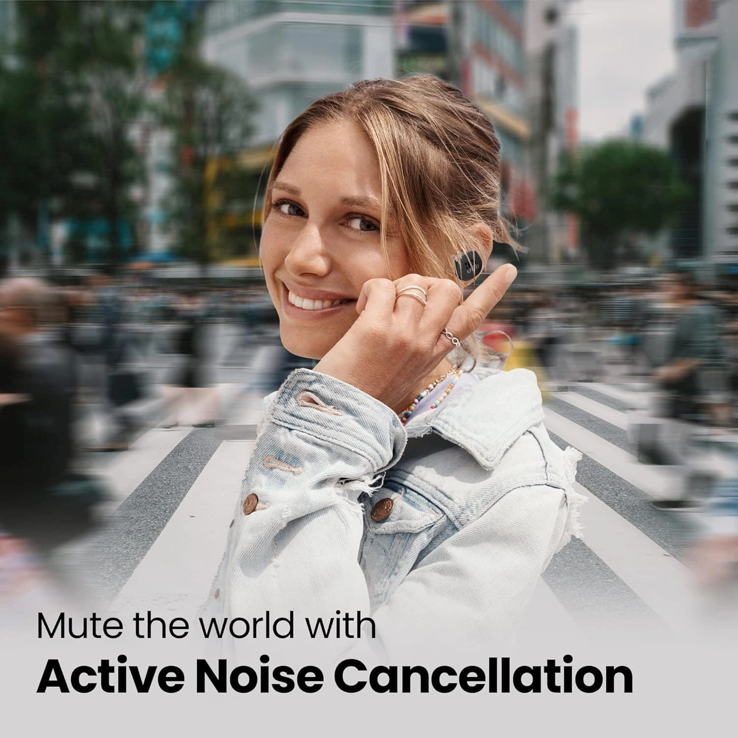 JBL Tune 130NC TWS In-Ear Headphones - True Wireless Bluetooth headphones in charging case with Active Noise Cancelling and up to 40 hours battery life - Black