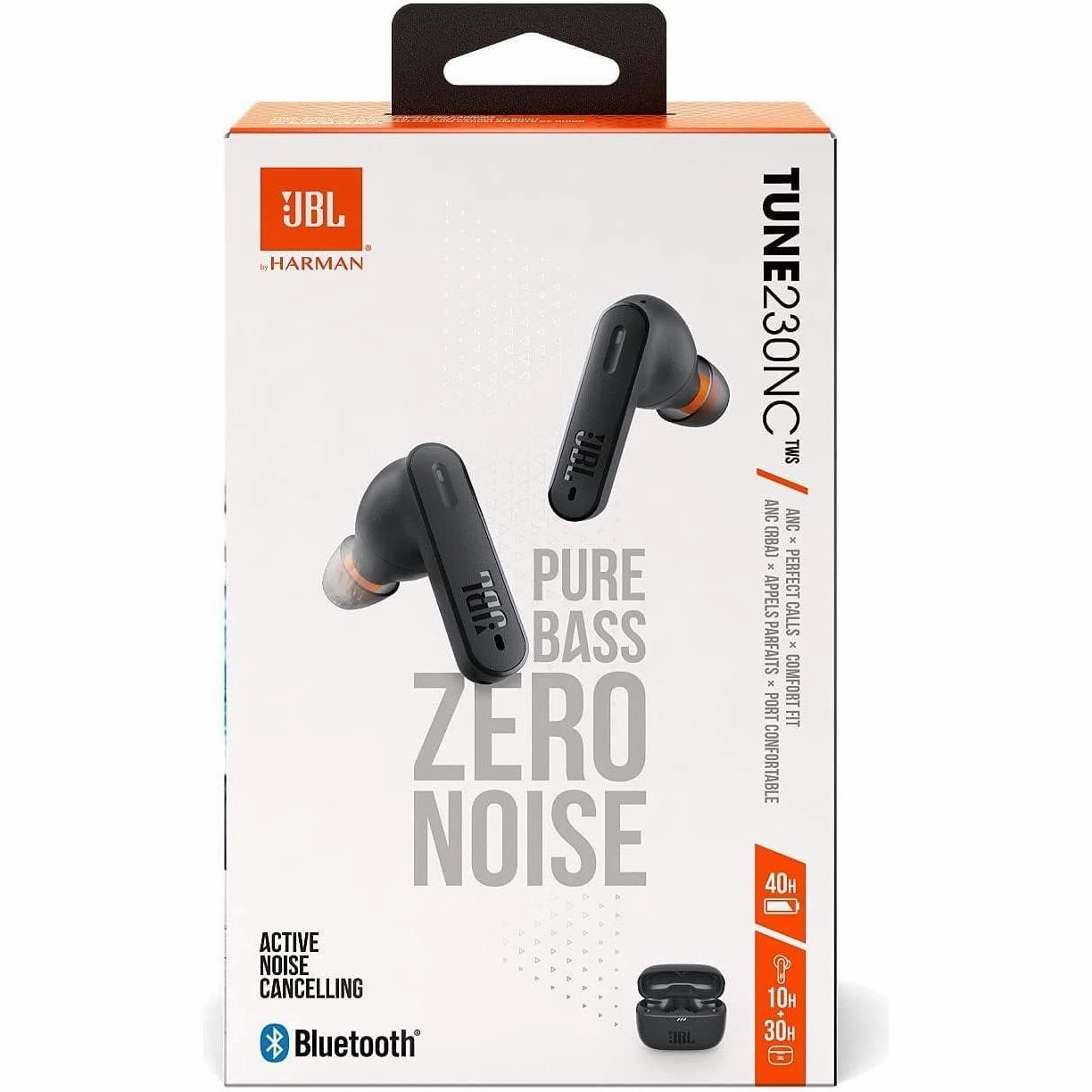 JBL Tune 230 NC TWS - Waterproof True Wireless Noise Cancelling In-Ear Headphones in Black - With Up to 40 Hours of Music Playback