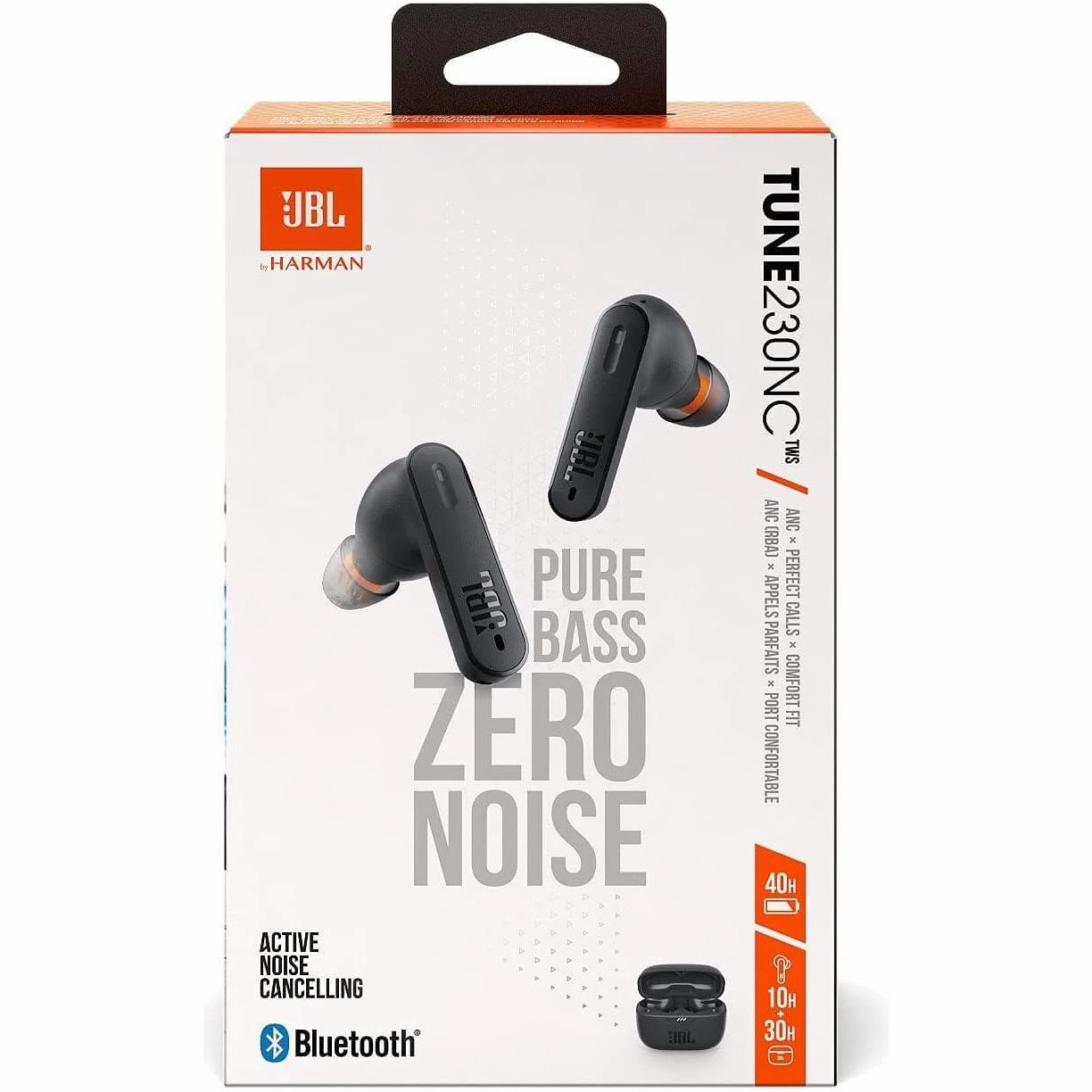 JBL Tune 230 NC TWS - Waterproof True Wireless Noise Cancelling In-Ear Headphones in Black - With Up to 40 Hours of Music Playback